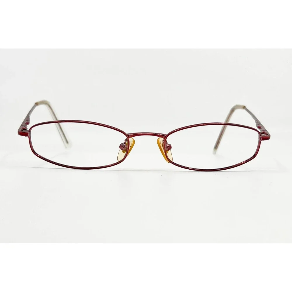 Killer Loop Eyeglasses Womens Burgundy Oval Metal Frames 7517 49-18-135